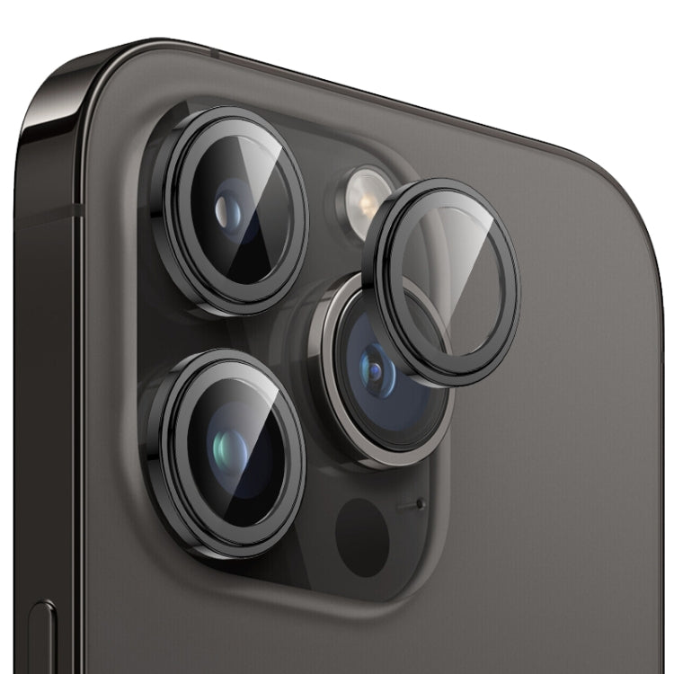For iPhone 15 Pro / 15 Pro Max MOMAX Eagle Eye Independent Full Cover Phone Lens Glass Film(Black) - HoMEdemic™ 