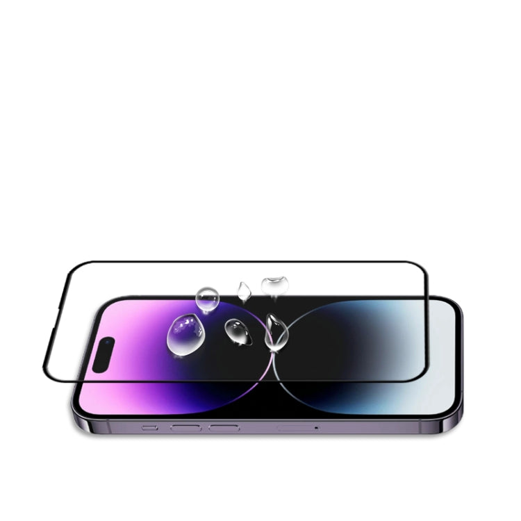 For iPhone 15 Pro 2.5D Full Glue Full Cover Tempered Glass Screen Protector - HoMEdemic™ 