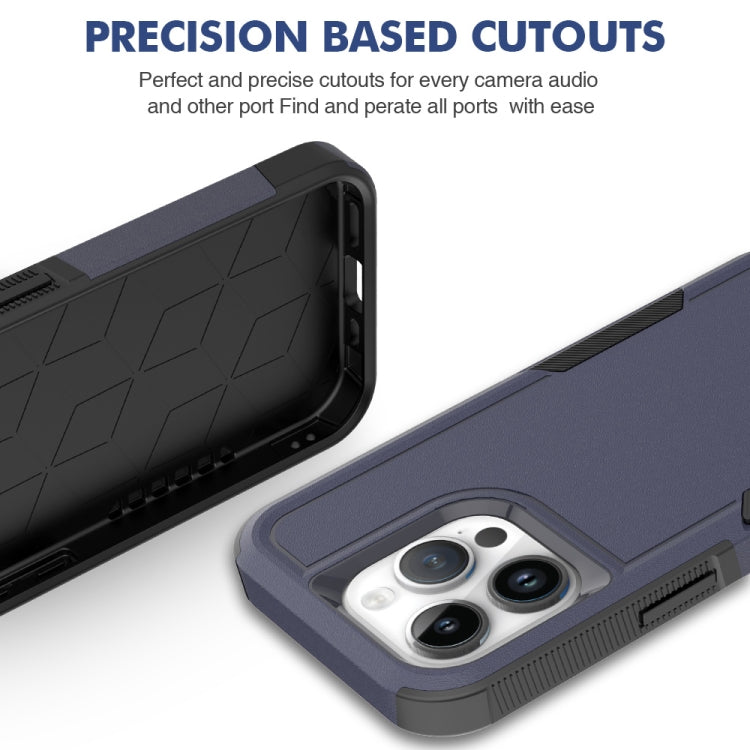 For iPhone 15 Pro 2 in 1 PC + TPU Phone Case(Dark Blue) - HoMEdemic™ 
