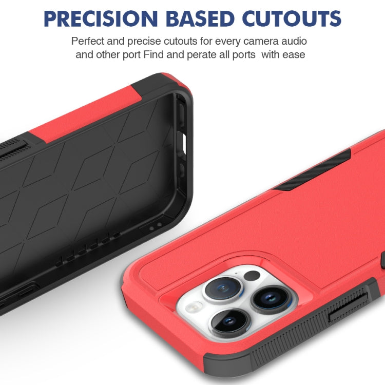 For iPhone 15 Pro 2 in 1 PC + TPU Phone Case(Red) - HoMEdemic™ 