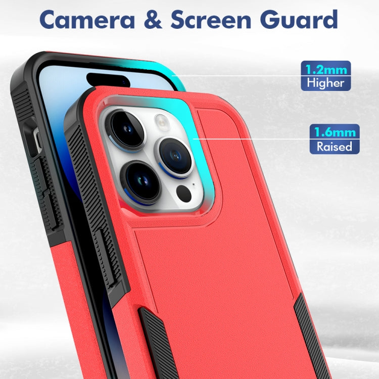 For iPhone 15 Pro 2 in 1 PC + TPU Phone Case(Red) - HoMEdemic™ 