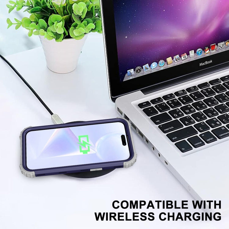 For iPhone 15 Pro 3 in 1 Silicone Hybrid PC Shockproof Phone Case(Tibet) - HoMEdemic™ 