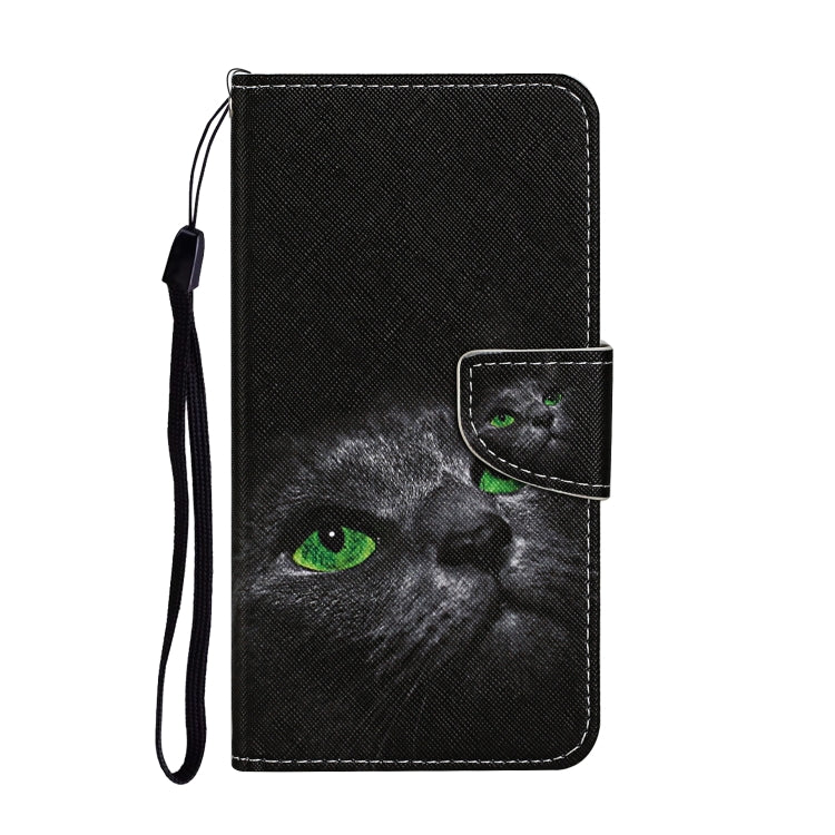 For iPhone 15 Pro 3D Colored Drawing Flip Leather Phone Case(Black Cat) - HoMEdemic™ 