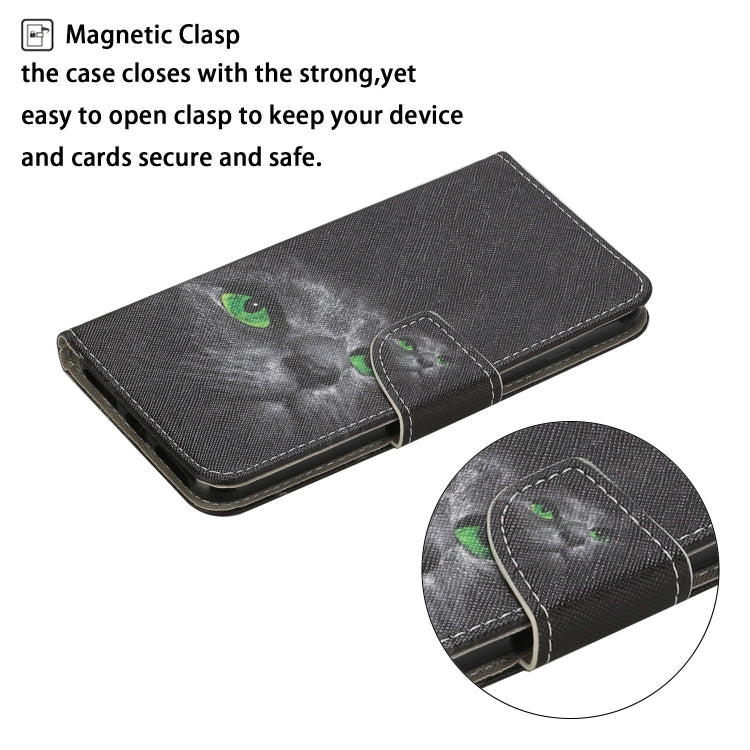 For iPhone 15 Pro 3D Colored Drawing Flip Leather Phone Case(Black Cat) - HoMEdemic™ 