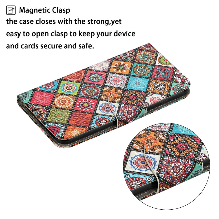 For iPhone 15 Pro 3D Colored Drawing Flip Leather Phone Case(Ethnic Totem) - HoMEdemic™ 