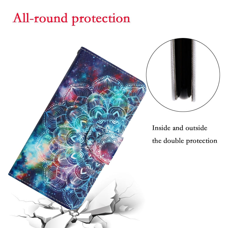 For iPhone 15 Pro 3D Colored Drawing Flip Leather Phone Case(Star Mandala) - HoMEdemic™ 