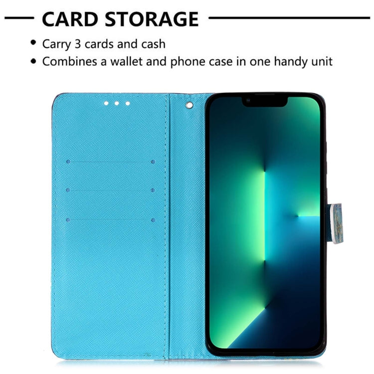 For iPhone 15 Pro 3D Painting Horizontal Flip Leather Phone Case(Grey Owl) - HoMEdemic™ 