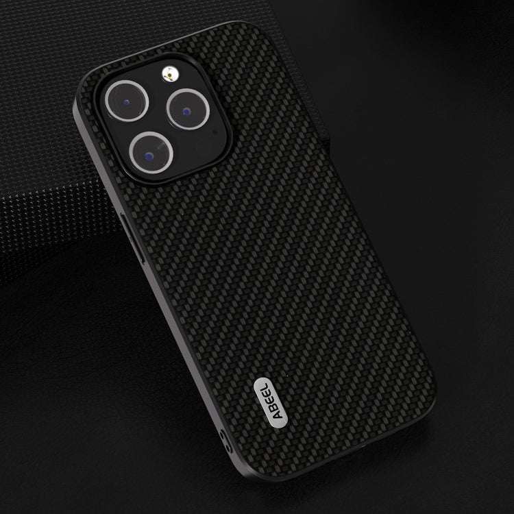 For iPhone 15 Pro ABEEL Carbon Fiber Texture Protective Phone Case(Black) - HoMEdemic™ 