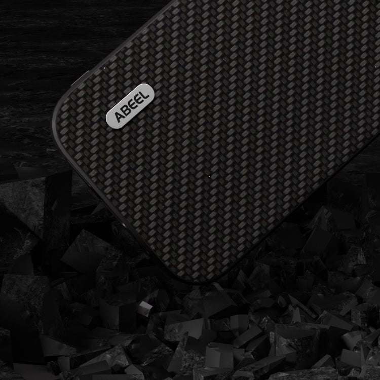 For iPhone 15 Pro ABEEL Carbon Fiber Texture Protective Phone Case(Black) - HoMEdemic™ 