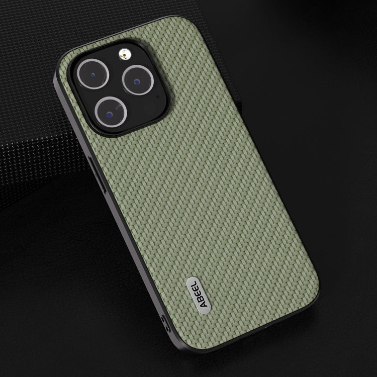 For iPhone 15 Pro ABEEL Carbon Fiber Texture Protective Phone Case(Green) - HoMEdemic™ 