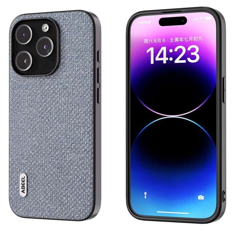 For iPhone 15 Pro ABEEL Diamond Black Edge Phone Case(Jewel Black) - HoMEdemic™ 