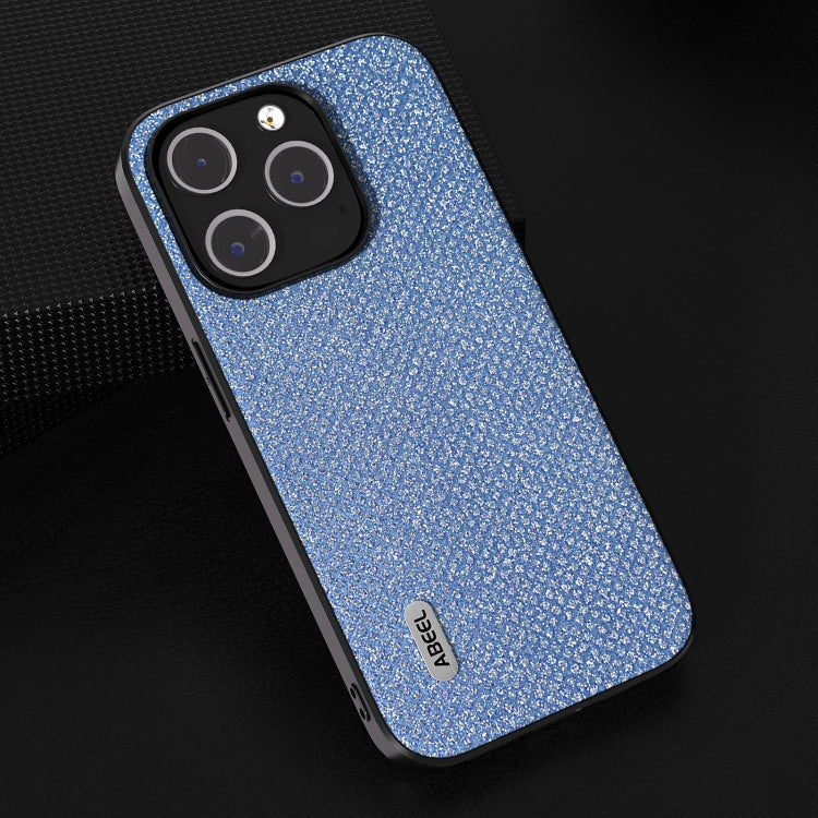 For iPhone 15 Pro ABEEL Diamond Black Edge Phone Case(Sapphire Blue) - HoMEdemic™ 