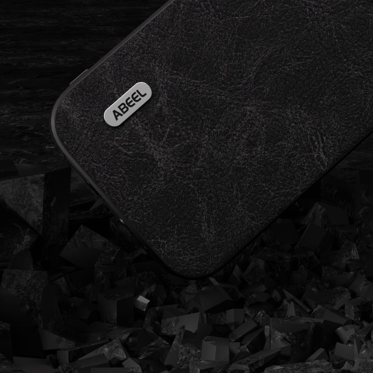 For iPhone 15 Pro ABEEL Dream Litchi Texture PU Phone Case(Black) - HoMEdemic™ 