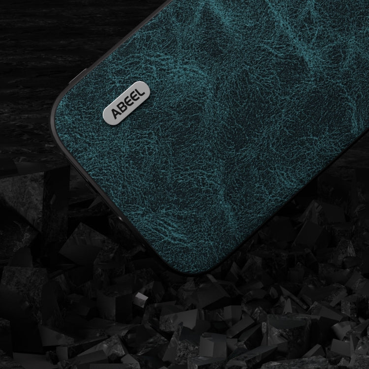 For iPhone 15 Pro ABEEL Dream Litchi Texture PU Phone Case(Blue) - HoMEdemic™ 