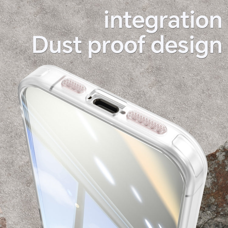 For iPhone 15 Pro Acrylic Hybrid TPU Armor Shockproof Phone Case(Transparent) - HoMEdemic™ 