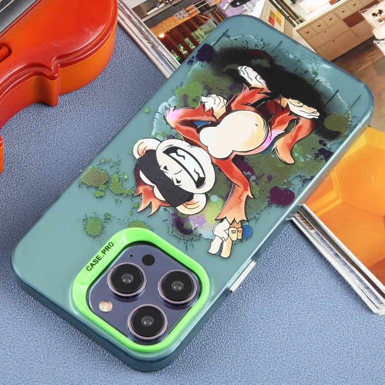 For iPhone 15 Pro Animal Pattern PC Phone Case(Monkey) - HoMEdemic™ 
