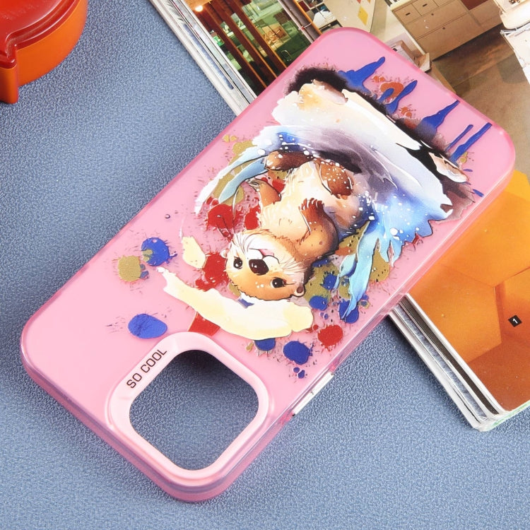 For iPhone 15 Pro Animal Pattern PC Phone Case(Otter) - HoMEdemic™ 