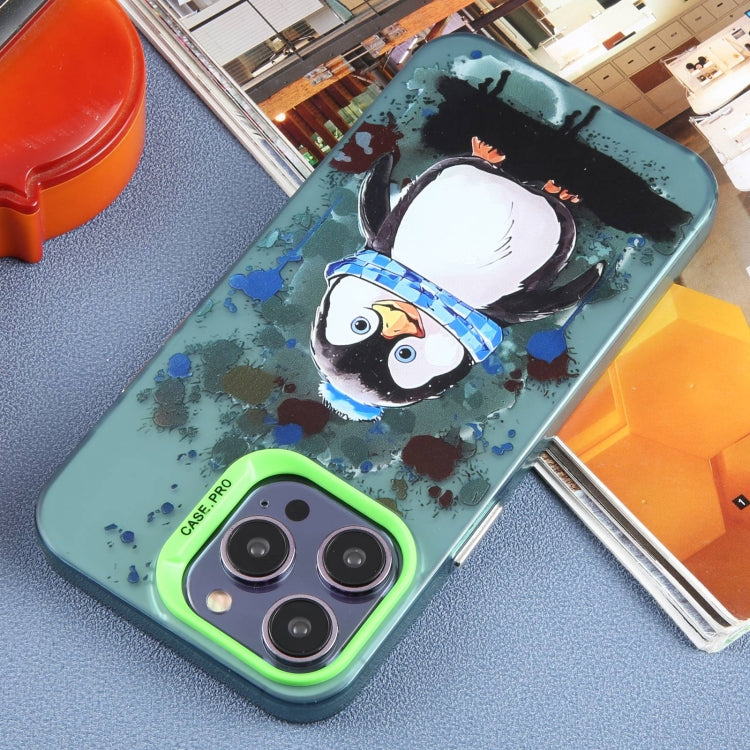 For iPhone 15 Pro Animal Pattern PC Phone Case(Penguin) - HoMEdemic™ 