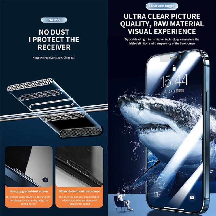 For iPhone 15 Pro Anti-peeping Fast Attach Dust-proof Anti-static Tempered Glass Film - HoMEdemic™ 