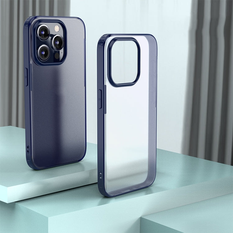 For iPhone 15 Pro Armor Frosted Phone Case(Blue) - HoMEdemic™ 