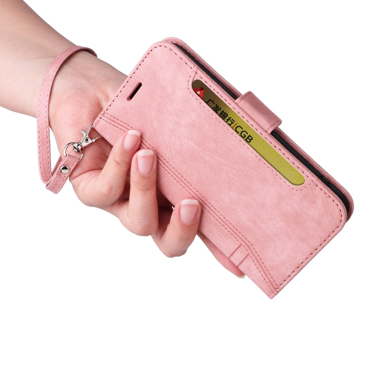 For iPhone 15 Pro BETOPNICE Dual-side Buckle Leather Phone Case(Pink) - HoMEdemic™ 