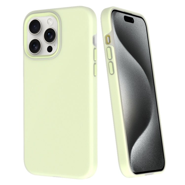 For iPhone 15 Pro Big Hole Dopamine PC Phone Case(Green) - HoMEdemic™ 