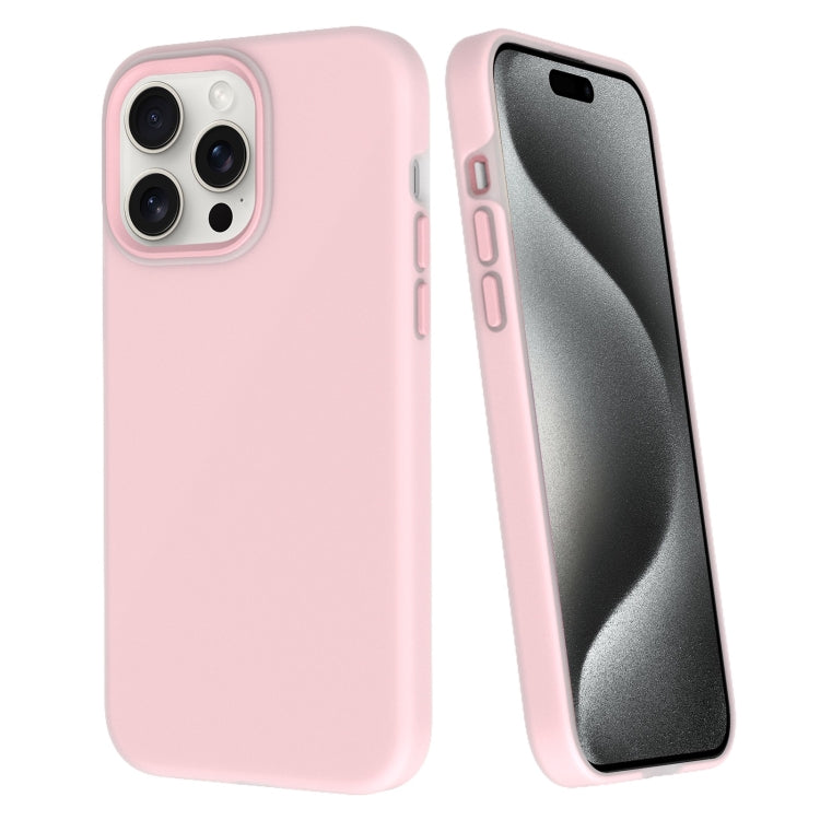 For iPhone 15 Pro Big Hole Dopamine PC Phone Case(Pink) - HoMEdemic™ 