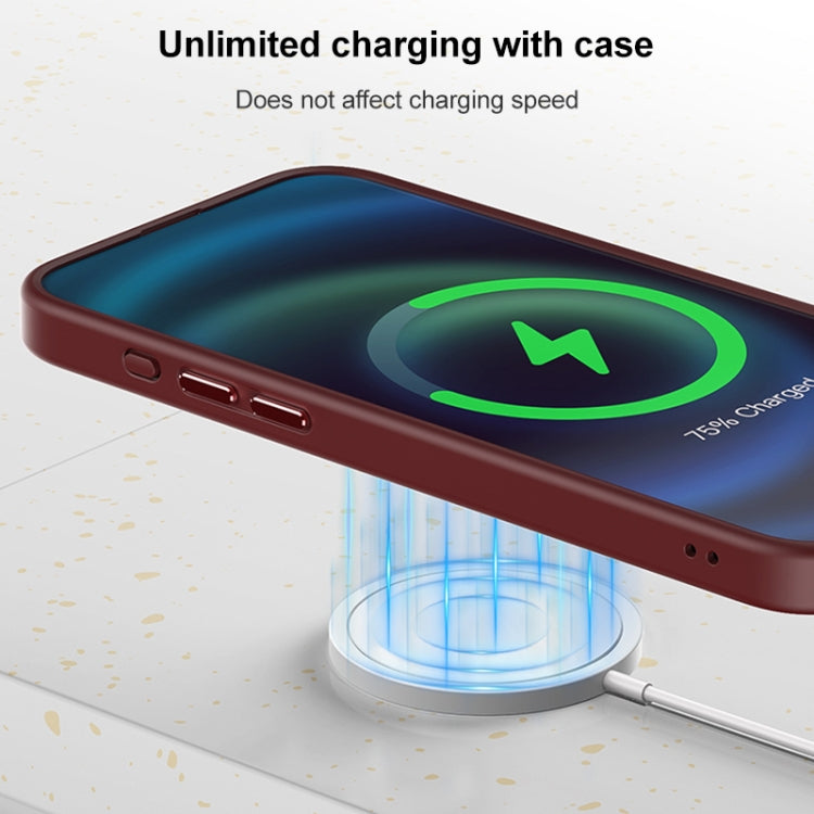 For iPhone 15 Pro Brilliant Series MagSafe Micro-frosted Anti-fingerprint PC Phone Case(Purplish Red) - HoMEdemic™ 