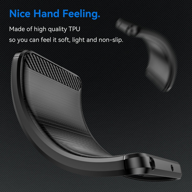 For iPhone 15 Pro Brushed Texture Carbon Fiber TPU Phone Case(Black) - HoMEdemic™ 