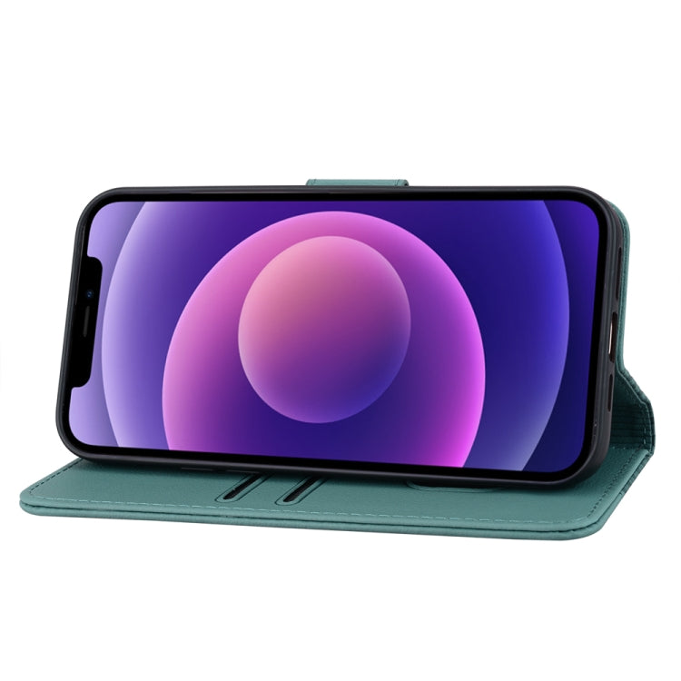 For iPhone 15 Pro Business Diamond Buckle Leather Phone Case with Lanyard(Green) - HoMEdemic™ 