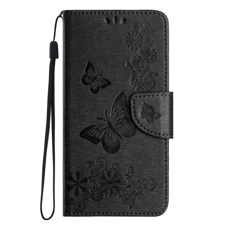 For iPhone 15 Pro Butterfly Embossed Flip Leather Phone Case(Black) - HoMEdemic™ 