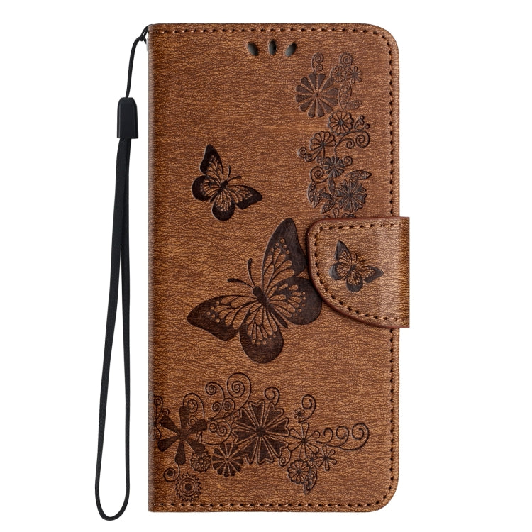 For iPhone 15 Pro Butterfly Embossed Flip Leather Phone Case(Brown) - HoMEdemic™ 