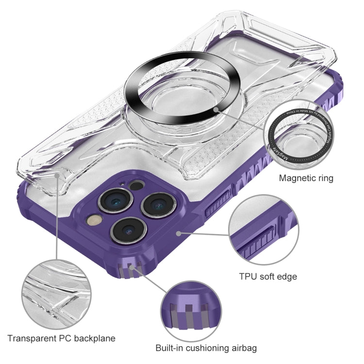 For iPhone 15 Pro CD Texture Magsafe Phone Case(Dark Purple) - HoMEdemic™ 