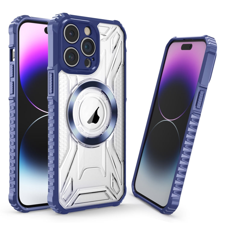 For iPhone 15 Pro CD Texture Magsafe Phone Case(Sapphire) - HoMEdemic™ 
