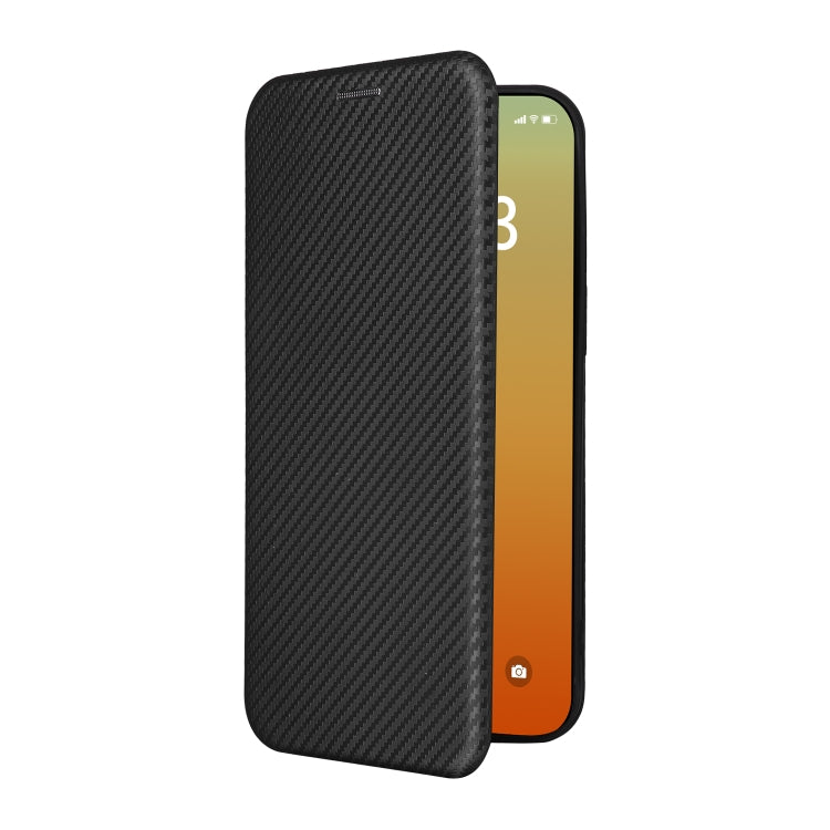 For iPhone 15 Pro Carbon Fiber Texture Flip Leather Phone Case(Black) - HoMEdemic™ 