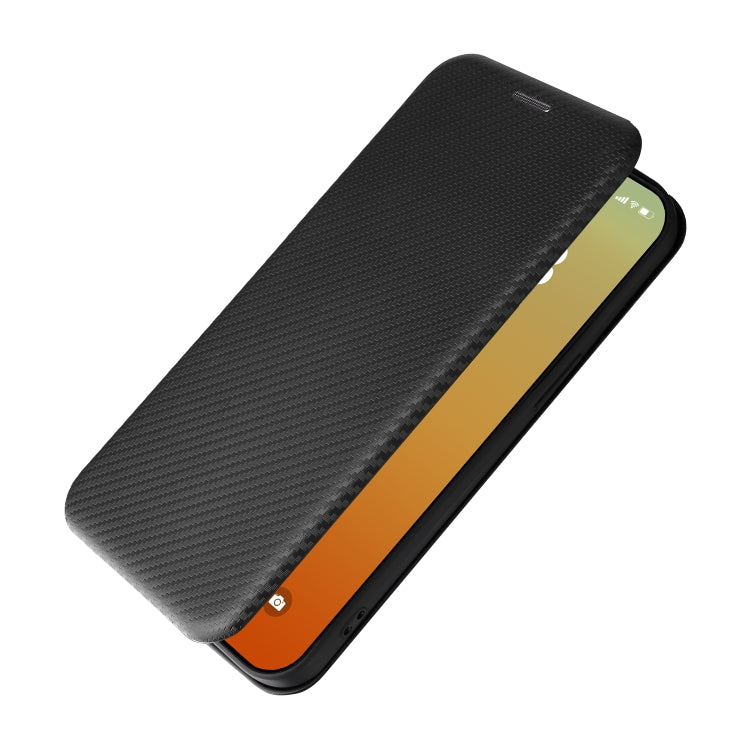 For iPhone 15 Pro Carbon Fiber Texture Flip Leather Phone Case(Black) - HoMEdemic™ 