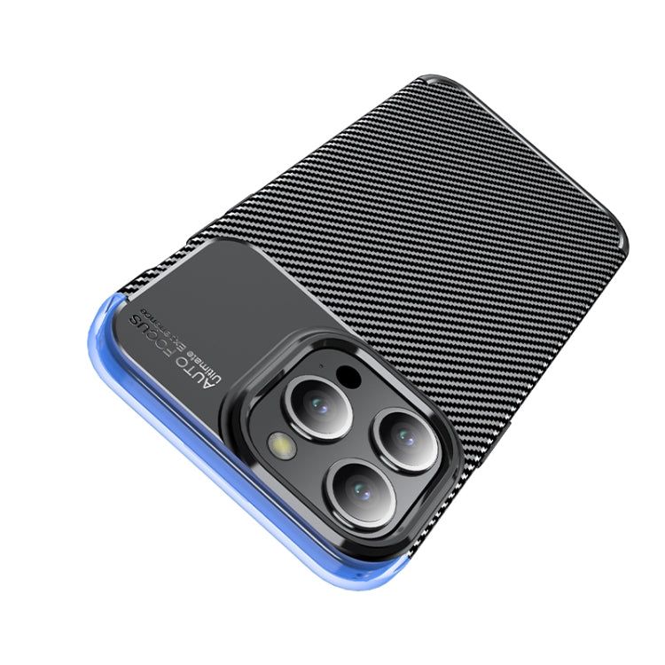 For iPhone 15 Pro Carbon Fiber Texture Shockproof TPU Phone Case(Black) - HoMEdemic™ 