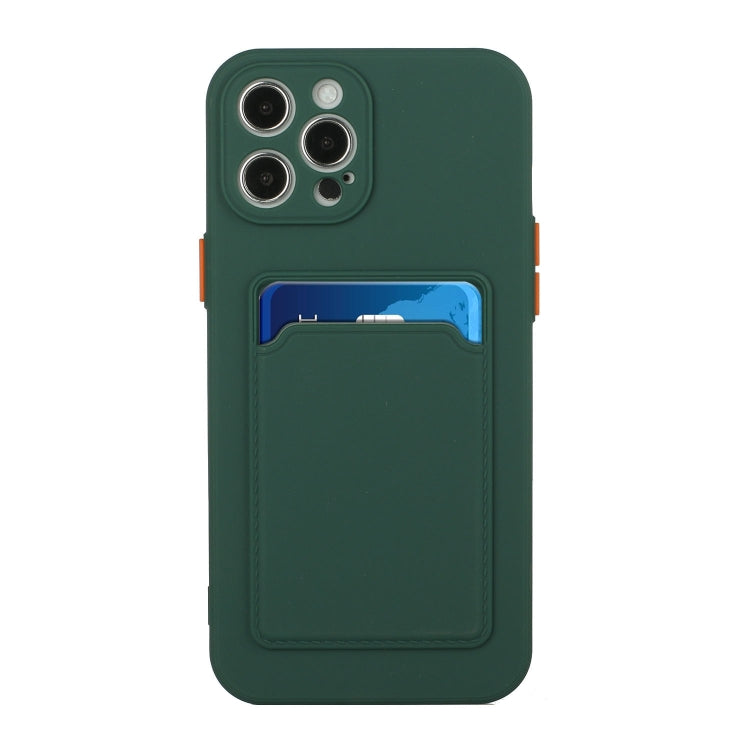 For iPhone 15 Pro Card Slot Design Shockproof TPU Phone Case(Dark Green) - HoMEdemic™ 
