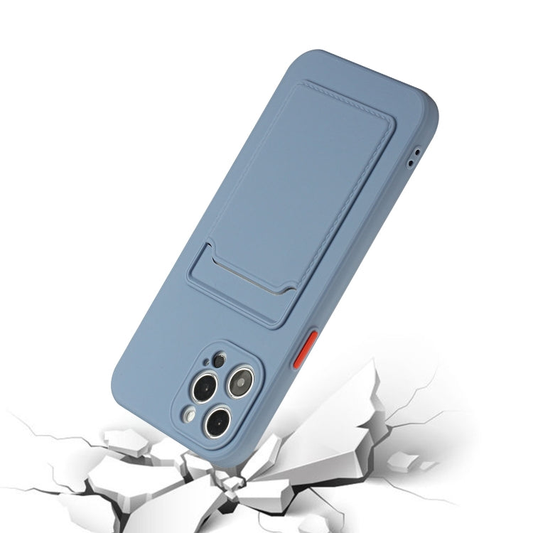 For iPhone 15 Pro Card Slot Design Shockproof TPU Phone Case(Grey) - HoMEdemic™ 