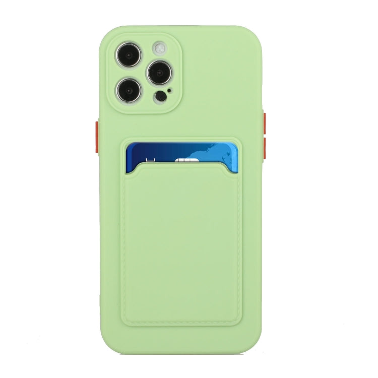 For iPhone 15 Pro Card Slot Design Shockproof TPU Phone Case(Matcha Green) - HoMEdemic™ 