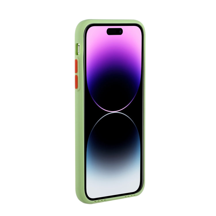 For iPhone 15 Pro Card Slot Design Shockproof TPU Phone Case(Matcha Green) - HoMEdemic™ 