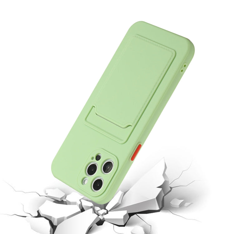 For iPhone 15 Pro Card Slot Design Shockproof TPU Phone Case(Matcha Green) - HoMEdemic™ 