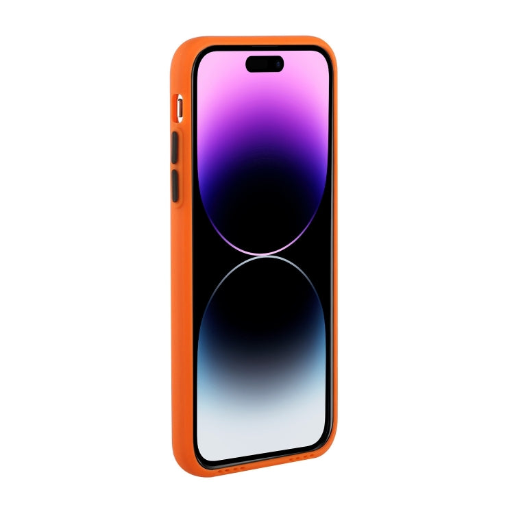 For iPhone 15 Pro Card Slot Design Shockproof TPU Phone Case(Orange) - HoMEdemic™ 