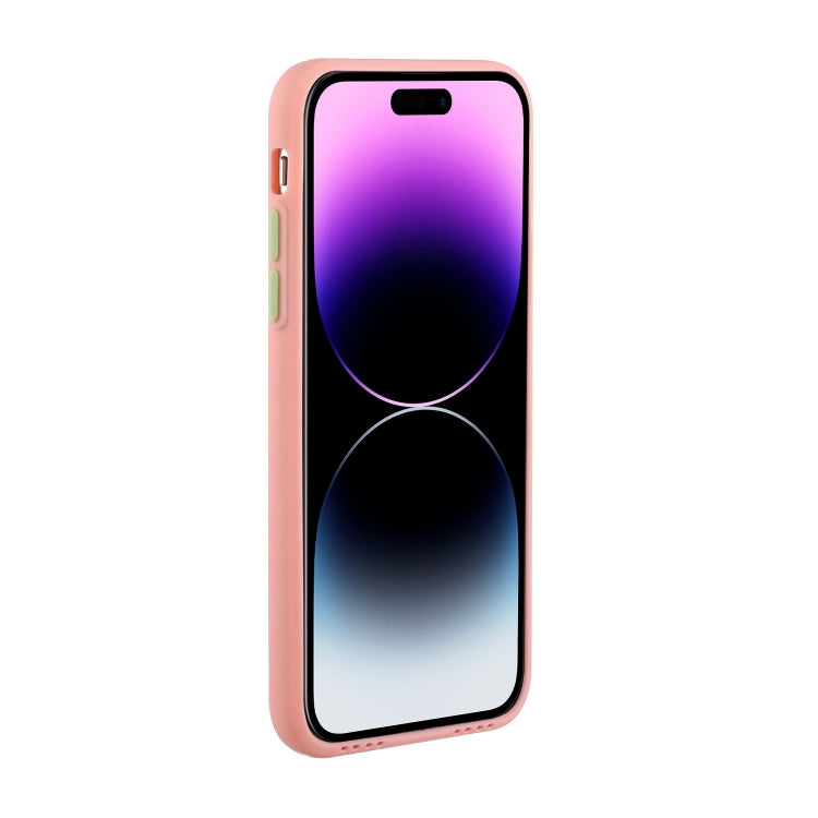 For iPhone 15 Pro Card Slot Design Shockproof TPU Phone Case(Pink) - HoMEdemic™ 