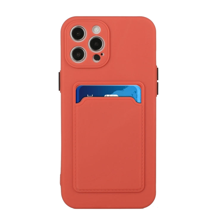 For iPhone 15 Pro Card Slot Design Shockproof TPU Phone Case(Plum Red) - HoMEdemic™ 