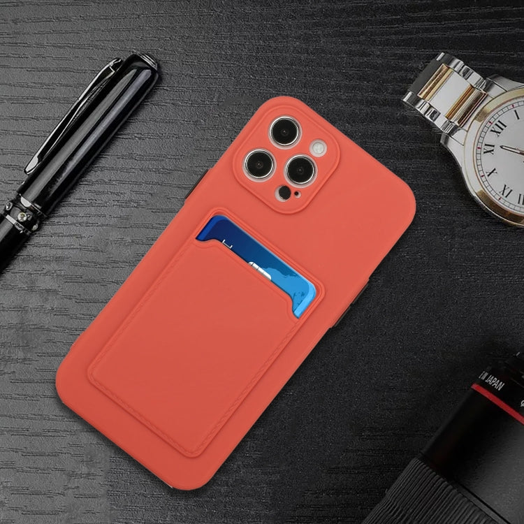 For iPhone 15 Pro Card Slot Design Shockproof TPU Phone Case(Plum Red) - HoMEdemic™ 