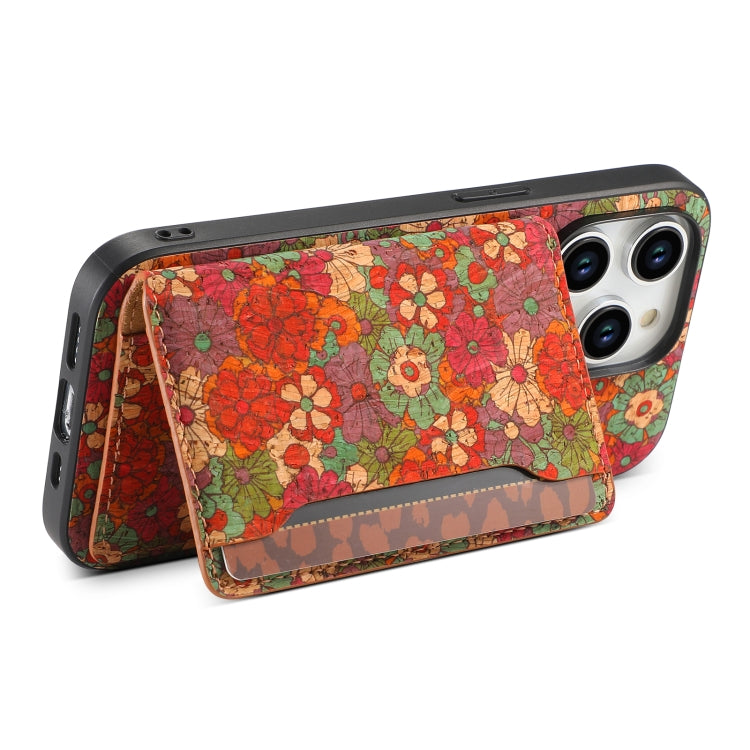 For iPhone 15 Pro Card Slot Holder Phone Case(Summer Red) - HoMEdemic™ 