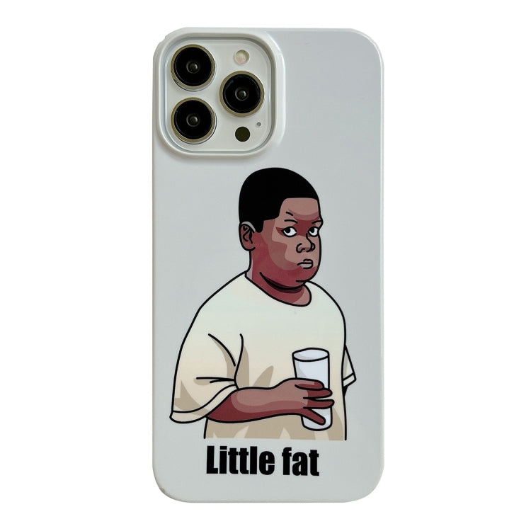 For iPhone 15 Pro Cartoon Film Craft Hard PC Phone Case(Little Fat) - HoMEdemic™ 