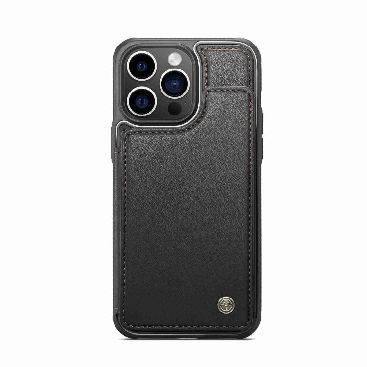 For iPhone 15 Pro CaseMe C22 Card Slots Holder RFID Anti-theft Phone Case(Black) - HoMEdemic™ 