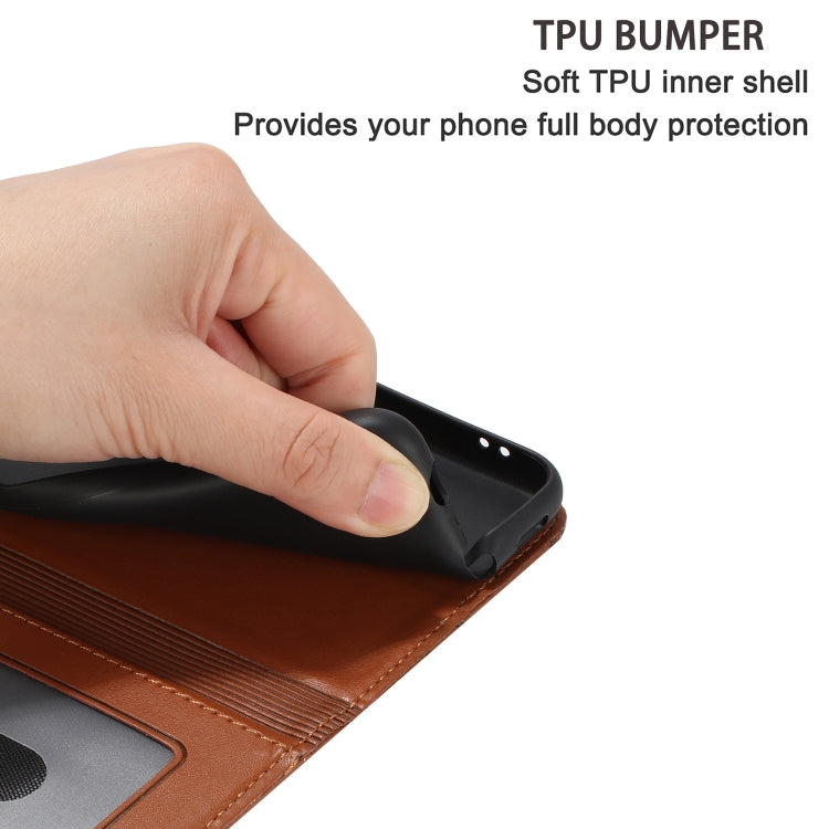 For iPhone 15 Pro Cat Embossing Pattern Leather Phone Case with Lanyard(Brown) - HoMEdemic™ 
